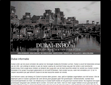 Tablet Screenshot of dubai-info.nl