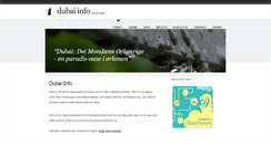 Desktop Screenshot of dubai-info.org